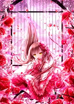 てぃんくるの絵画作品　タイトルは、MMORTAL POMEGRANATE